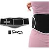 ciciglow Fascia Lombare Riscaldamento,Fascia riscaldata per massaggi schiena,Cintura Riscaldante con Massaggio a Vibrazione,per lombare lombare, vita addominale, mal di schiena