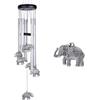 xxschy Campanelli a vento con elefanti da esterni, decorazione per interni, puramente fatto a mano, romantico, a forma di elefante, 71,1 cm, per casa, Natale, regalo per mamma, balcone, patio, decorazione da