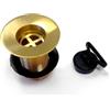 KAM Piletta In Ottone Lucido 1" Per Fontane Da Giardino Con Tappo