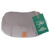 #DoYourYoga Cuscino a Mezzaluna Zafu Ganesh con pula di Farro Biologico (KBA) Copertura Lavabile 100% Cotone, 45 x 30 x 14 cm, Cuscino da Meditazione/Seduta/Rondo per Yin Yoga - Nero