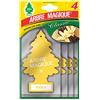 Arbre Magique, Deodorante per Auto, Profumazione Vaniglia, Durata fino a 7 Settimane, Formato Multipack da 4 Pezzi
