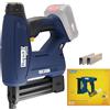 Rapid BTX606 18V Graffatrice Alimentata a Batteria con Luce a LED, Compatibile con Graffette a Corona Stretta e Chiodini, Adatta a Lavorare su Legno, Batteria Non Inclusa (5001505)
