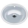 InoxLaser Sanitari LX1150 Lavabo circolare scarico decentrato in acciaio inox