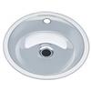 InoxLaser Sanitari LX1180 Lavabo circolare scarico decentrato in acciaio inox