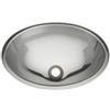 InoxLaser Sanitari LX1320 Lavabo ovale in acciaio inox