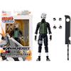 BANDAI - Anime Heroes - Naruto Shippuden - Figurina Manga Anime heroes 17 cm - Kakashi Hatake (Quarta Grande Guerra Ninja) - Figurina Kakashi articolata - Giocattolo per bambini 4 anni e + - 36963