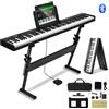 VEVOR 88 Tasti Tastiera Pieghevole Pianoforte Portatile Bluetooth MIDI Supporto