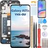 YHX-OU 6.7 Nero+Telaio Display LCD per Samsung Galaxy A05s SM-A057G SM-A057F SM-A057M LCD Schermo Touch Screen Digitizer Assemblea E Strumenti di Installazione+1 Pezzo Vetro temperato