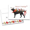 Tree-Free Greetings - Biglietti d'auguri stagionali - Artful Designs - 10 biglietti + buste abbinate - Made in USA - 100% carta riciclata - 5 x 7 - Bird Dog Christmas (HB93239)