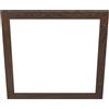 Eglo cornice decorativa in legno, accessorio per pannello Led Salobrena 60 x 60 cm, cornice quadrata in legno marrone scuro