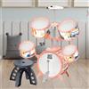 Batteria per bambini principianti, include bacchette, sgabello, giocattolo