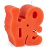 WD LifeStyle Candela Profumata Decoro Love 8,9 x 4,8 x 9,8 Cm Paraffina Fragole Fresche