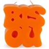 WD LifeStyle Candela Profumata Decoro Bisou 9,8 x 4,8 x 9,8 Cm Paraffina Cocco delle Hawaii e Lime