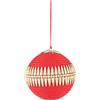 Bizzotto Sfera di Natale Golden D 100 Mm con Brillanti Rossa
