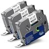 Labelwell Nastro per Etichette Labelwell Compatibile per Brother TZe-221 TZe221 TZ-221 TZ221 Nero su Bianco 9mm 0,35 Laminato Tape per Brother P-touch PT-E110 1010 1000 H100R H100lb D400 E100vp H107b D600 H105