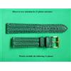 20 Mm Bracciale Impermeabile Squalo Vero Verde Tipo Chronomat Doppio Giunto