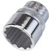 Hazet 880Az-25/32 Inserto per Chiave a Bussola a Doppio Esagono, Argento, Attacco Quadro, Cavo, 10 mm 3/8 di Pollice