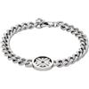 Emporio Armani Bracciale da uomo in acciaio inossidabile o con perline con chiusura a moschettone