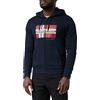 Napapijri Felpa con cappuccio BILO full zip da uomo, blu navy, XXL