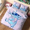 Disney Stitch Set Copripiumino e Federa, Accessori Camera da Letto, Singola o Doppia (Rosa Stitch Doppio)