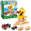 BRIO World - Stazione di carico merci 33280 - Accessori ferroviari, ferrovia in legno, giocattoli per bambini consigliati per bambini a partire dai 3 anni