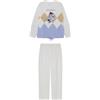 Women'secret Pijama Largo Snoopy Wild Red Collection Pigiama, Bianco, S Donna