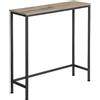 Shinoske Tavolo a Consolle, Consolle Ingresso 75 cm Tavolo Console Stretto, Piccolo Tavolo da Divano, per Corridoio Soggiorno Camera da Letto, Metallo, Grigio