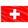 AhfuLife 1pcs Bandiera Svizzera, 150×90 cm Bandiera Svizzera, Doppio Lato con Occhielli in Ottone, per Coppa del Mondo, Campionato Europeo, Eventi di Calcio, Giardini Esterni e Festa