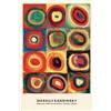 Pyramid International Kandinsky Concentric Circles - Maxi poster con cornice, 61 x 91 cm, taglia unica