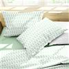 Ruggeri Set Lenzuola Completo Letto Matrimoniali, Cotone, Ghiaccioli Verdi | 4 Pezzi in 100% Cotone di Alta Qualità, Lenzuolo con Angoli 170x200 cm, Lenzuolo Piatto 240x280 cm e 2 Federe 50x80 cm