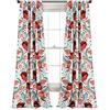 Lush Decor - Set di tende con fantasia di papaveri filtrano la luce, per soggiorno, sala da pranzo, camera da letto, 213,4 cm, coppia di pannelli, multicolore