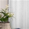 Mrs.Naturall Tende bianche lunghe 213 cm per camera da letto, jacquard goffrato, damascato marocchino, semi-oscuranti, design bohémien, lunghezza 213 cm, set di 2 pannelli, color crema e avorio