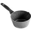 Home Stone Casseruola Conica Antiaderente, con Manico, Pietra, Antracite/Grigio, 14 cm