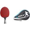 JOOLA 54206 Racchetta da ping pong Carbon X Pro ITTF, autorizzata, 7 stelle, spessore spugna 2 mm, colore: Nero/Grigio & 80501, Fodero in Nylon Unisex - Adulto, Nero, Taglia Unica
