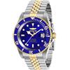 Invicta Pro Diver - Orologio da uomo in acciaio inossidabile con movimento automatico - 42 mm, Bicolore / Blu