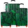 Hauptstadtkoffer Q-Damm - Set di 3 valigie rigide con 4 ruote, trolleys a guscio rigido nelle taglie: cabina + media + grande, policarbonato/ABS, TSA, design Floral