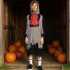 PARTY GO Costumi Halloween Abbigliamento per bambini con motivo teschi rossi,Adatto Per Altezze Comprese Tra 90 E 110cm