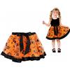 Kinwers Strega Halloween Bambina,Vestito da Costume Gonna Scopa 5/6/7/8 anni