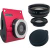 MATTONE BONZART BONZART ZIEGEL fotocamera digitale rosa 18 MP con obiettivo 2 in 1 Wide & Mac...