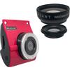 MATTONE BONZART Fotocamera digitale BONZART ZIEGEL rosa 18 MP con obiettivo 2 in 1 Wide & Mac...