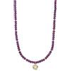 Mabina Gioielli - Collana Donna - Girocollo con rubini e ciondolo - 553518
