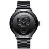 VOEMPHI Gimto Skull Men's Analogue Quartz Watch with Stainless Steel Band Big Dial