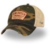 Von Dutch Snapback - Cappellino da uomo e da donna, con cappuccio regolabile, Cachi/Beige/Marrone, Taglia unica