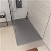 DEGHI Piatto doccia 140x80 in resina effetto pietra ardesia grigio - Kalf