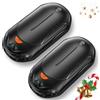 OUTJUT Scaldamani Elettrico 6000mAh, 2 Pezzi USB Scaldamani Ricaricabile | Portatile con 3 Livelli fino a 55°C, 10.5H*2 di Calore Prolungato, Ricarica Rapida per Caccia, Golf, Utile Regalo di Natale