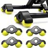 FARYODI Rocker Plate Feet, 4 pezzi, Cycling Snap Rocker Feet Adapter indoor, Portable Wahoo Kickr Core Cycling Trainer Cycling Plate Feet, piedini per pallina da tennis con 8 palline da tennis
