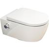 SSWW | WC con sedile WC Softclose, WC Taharet senza bordi, WC con funzione bidet | 52,5 cm di lunghezza | miscelatore caldo e freddo