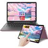 MOREPC Notebook 2 in 1 touchscreen da 10,95 pollici, con design a 360° Portatile leggero con processore N150 / Schermo IPS 1920x1200 16GB RAM DDR4 / Tastiera retroilluminata (Oro rosa, 16+512GB)