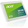 acer SA100 960GB SATA III 2,5 SSD con velocità di lettura fino a 560 MB/s - Disco interno per laptop e desktop - Veloce, silenzioso e resistente ai colpi