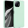 kwmobile Custodia Compatibile con Xiaomi 11 Lite (5G) NE/Mi 11 Lite (5G) Cover - Back Case per Smartphone in Silicone TPU - Protezione Gommata - menta matt